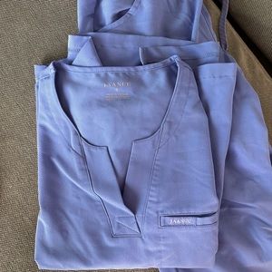Jaanuu Scrubs Set in Ceil Blue